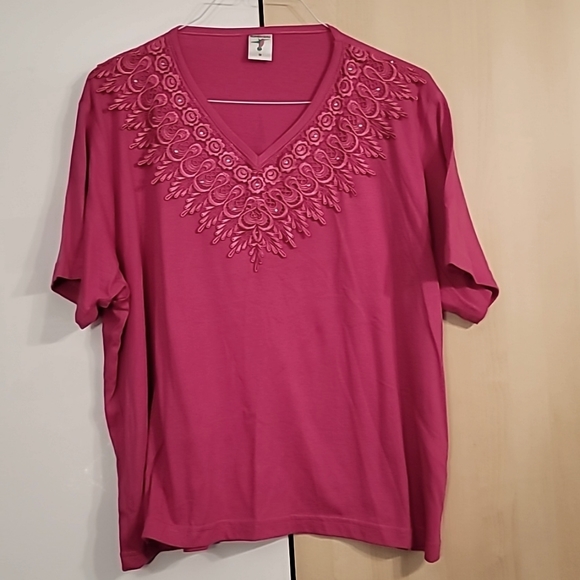 Hummingbird Tops - Women's hummingbird Pink T-shirt, 1X‎ Preloved